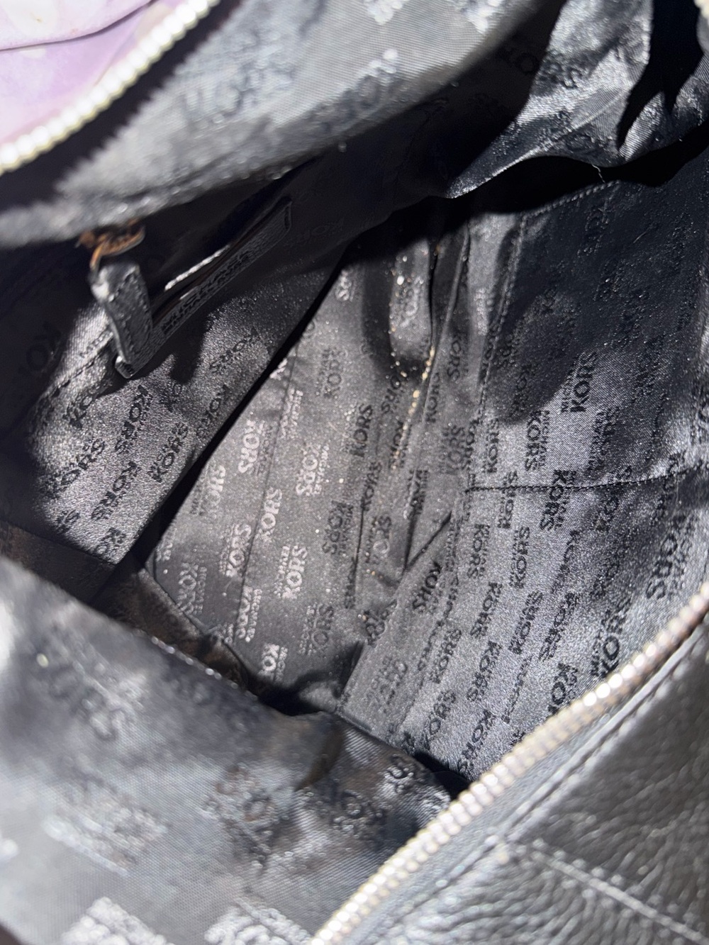 Michael Kors black pebbled leather hobo shoulder bag - Picture 5 of 7
